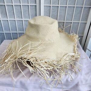 Jack by BB Dakota Cream Fringe Hat